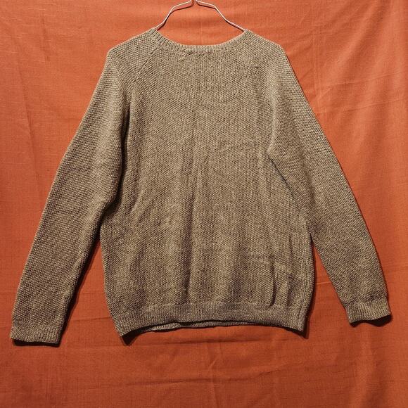 $550 Hesperios Faro Sweater 100% Baby Alpaca Beige Ecru Pullover Sz Small Unisex - Picture 12 of 13